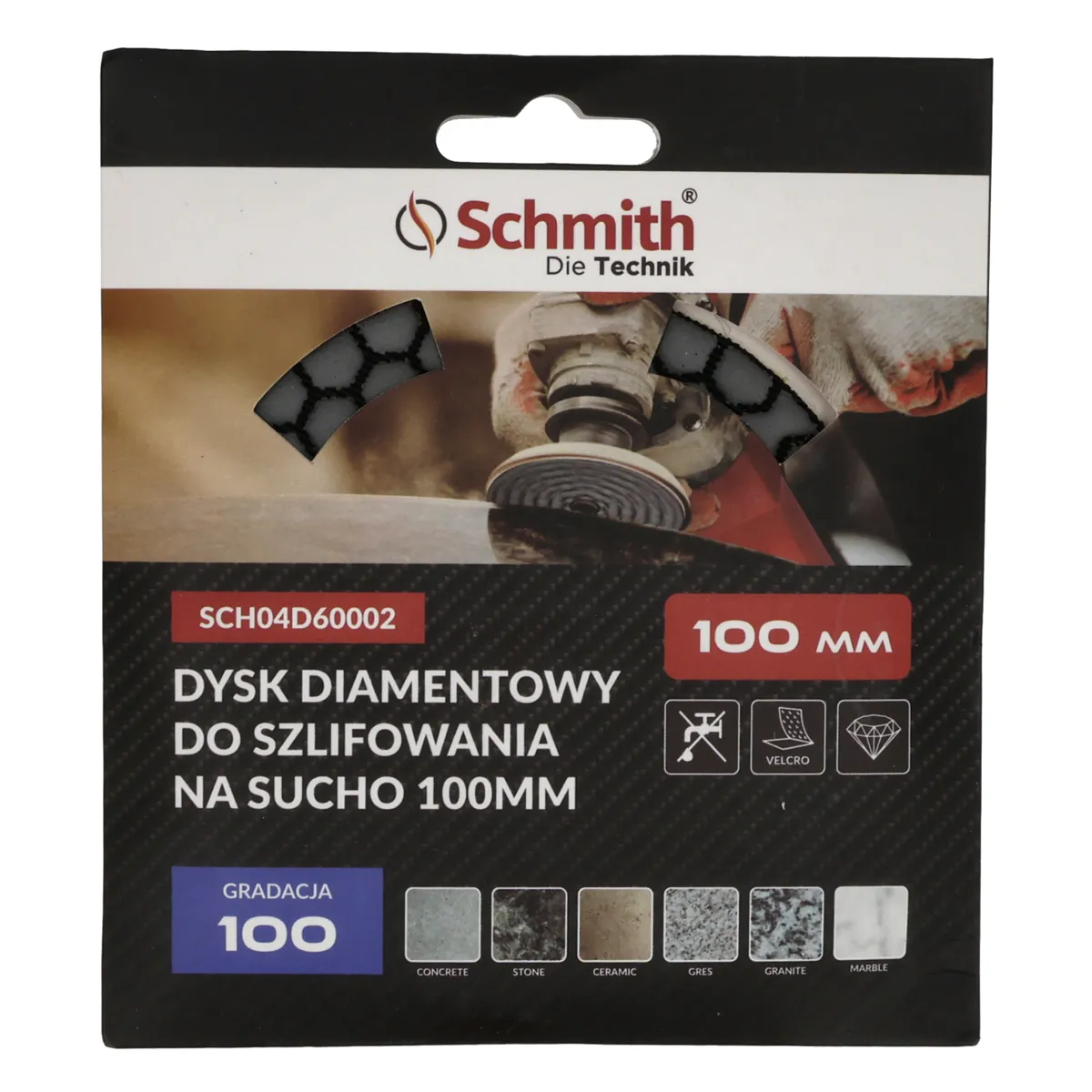 SCHMITH-DYSK DIAM. 100mm NA RZEP GR.100 - obrazek 3