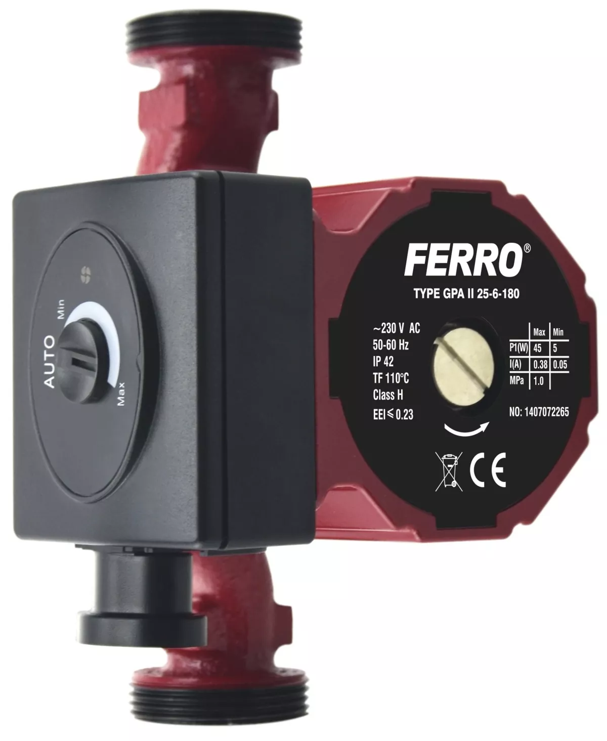 POMPA FERRO ELEKTRON. GPA II 25/60/180 WEBERMAN