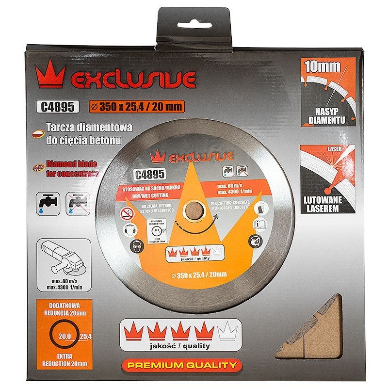 TARCZ DIAMENTOWA 350*25,4 BETON !!! CD - obrazek 2