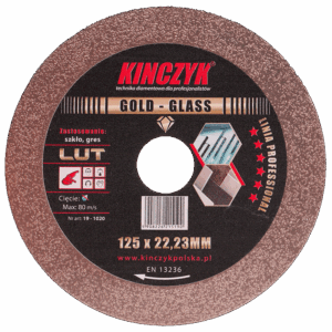 KINCZYK-TARCZ 125*22,23 GOLD GLASS