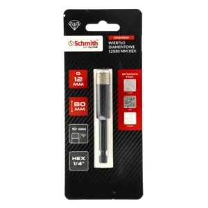 SCHMITH-WIERTŁO DIAMENT. 12x80 HEX