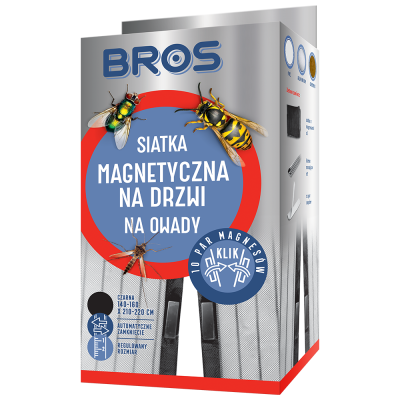 BROS-SIATKA MAGNETYCZNA 160x220 CZARNA