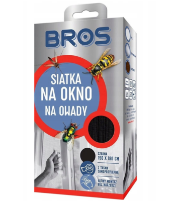 BROS-SIATKA NA OKNO 150x180 CZARNA