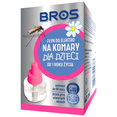 BROS-WKŁAD DO ELEKTRO. NA KOMARY DZIECI OD 1 ROKU 60nocy